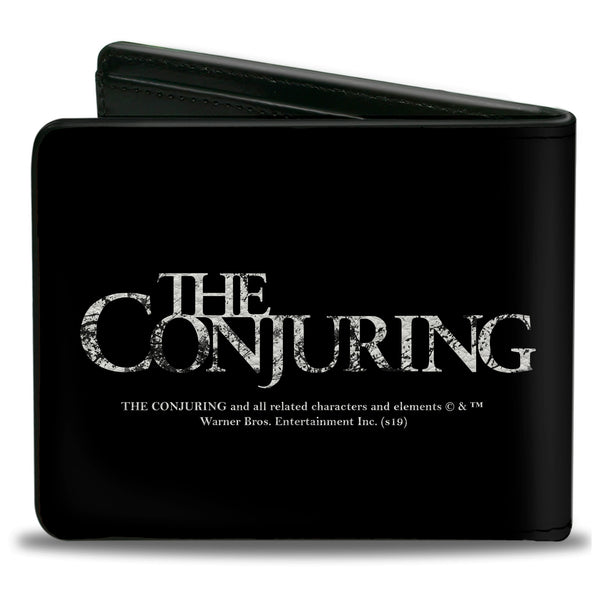 Buckle-Down Bi-Fold Wallet - The Conjuring House Scene + Logo Black White