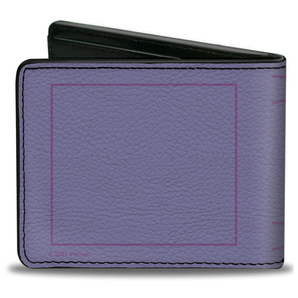Buckle-Down Bi-Fold Wallet - The Fairly OddParent DA RULES Book Lavender/Yellow