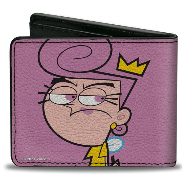 Buckle-Down Bi-Fold Wallet - The Fairly OddParents Cosmo Green + Wanda Pink Poses