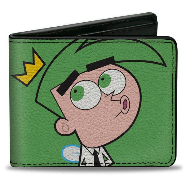Buckle-Down Bi-Fold Wallet - The Fairly OddParents Cosmo Green + Wanda Pink Poses