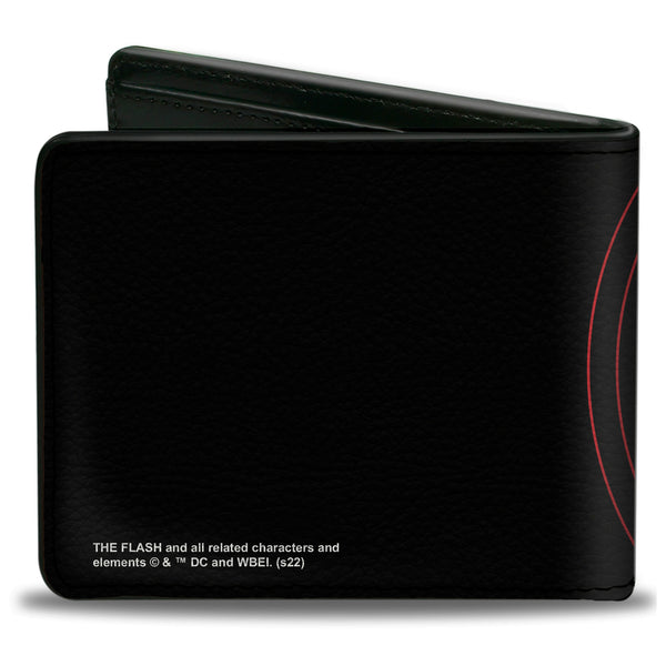 Buckle-Down Bi-Fold Wallet - THE FLASH Signal Logo Black/Red/Yellow