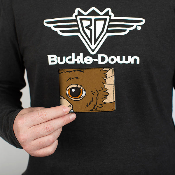 Buckle-Down Bi-Fold Wallet - The Gremlins Gizmo Face Character Close-Up