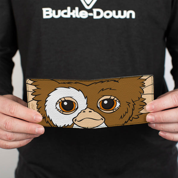 Buckle-Down Bi-Fold Wallet - The Gremlins Gizmo Face Character Close-Up