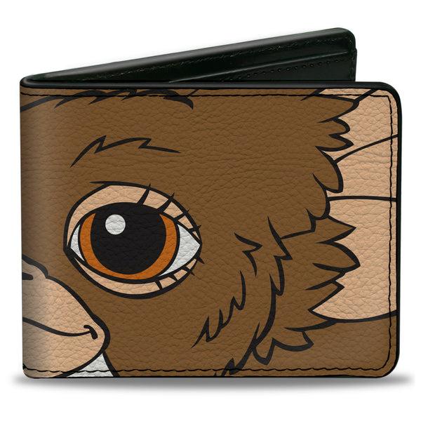 Buckle-Down Bi-Fold Wallet - The Gremlins Gizmo Face Character Close-Up