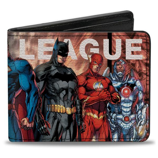 Buckle-Down Bi-Fold Wallet - THE NEW 52 JUSTICE LEAGUE Issue #1 7-Superhero Variant Cover Group Pose Buckle-Down Bi-Fold Wallet - THE NEW 52 JUSTICE LEAGUE Issue #1 7-Superhero Variant Cover Group Pose
