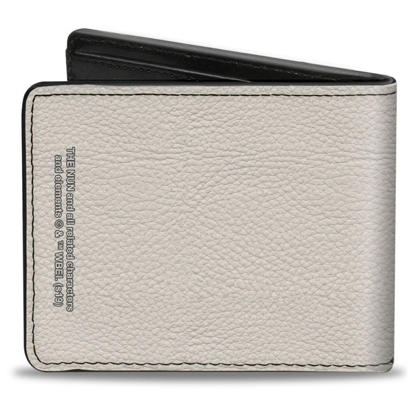 Buckle-Down Bi-Fold Wallet - THE NUN Sister Irene Rosary Lantern Pose Ivory Grays