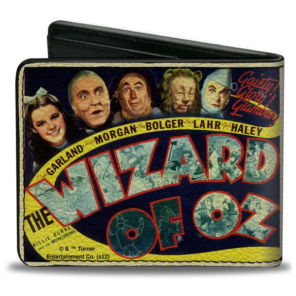 Buckle-Down Bi-Fold Wallet - THE WIZARD OF OZ Vintage Movie Poster With Characters