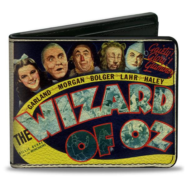 Buckle-Down Bi-Fold Wallet - THE WIZARD OF OZ Vintage Movie Poster with Characters