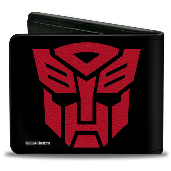 Buckle-Down Bi-Fold Wallet - Transformers Autobot Shield Black/Red