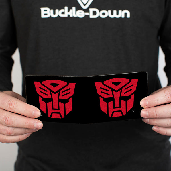 Buckle-Down Bi-Fold Wallet - Transformers Autobot Shield Black/Red