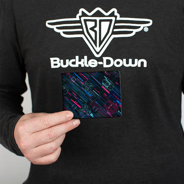 Buckle-Down Bi-Fold Wallet - Transformers Autobots IN THE ZONE Icons Blues/Reds