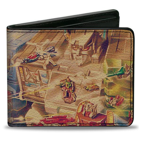 Buckle-Down Bi-Fold Wallet - TRANSFORMERS Fortress Maximus 1987 Box Art Battle Scene