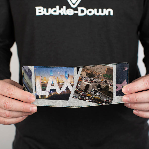 Buckle-Down Bi-Fold Wallet - Vivid Los Angeles Snapshots Stacked