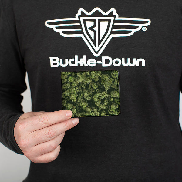 Buckle-Down Bi-Fold Wallet - Vivid Marijuana Nugs Stacked