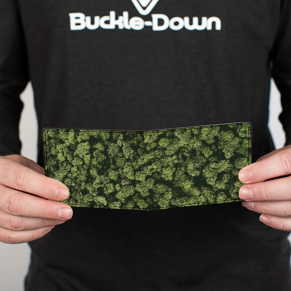 Buckle-Down Bi-Fold Wallet - Vivid Marijuana Nugs Stacked