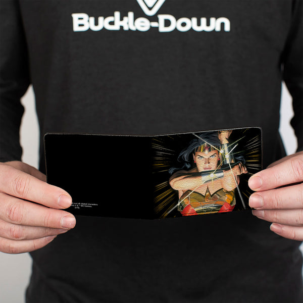 Buckle-Down Bi-Fold Wallet - Wonder Woman Mythology Crossed Pose