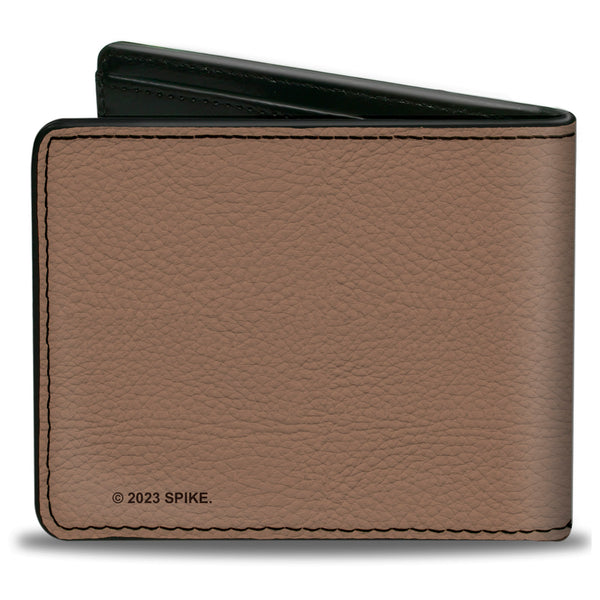 Buckle-Down Bi-Fold Wallet - YELLOWSTONE PROTECT THE LAND SINCE 1886 Tan/Brown