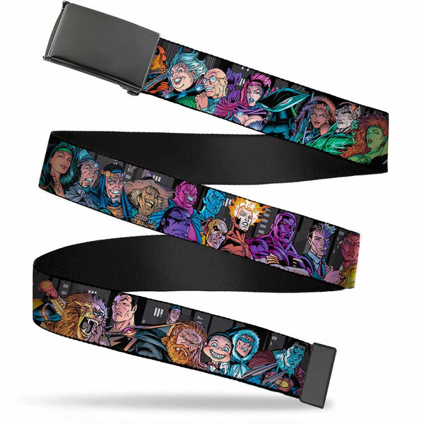 Buckle-Down Black Buckle Web Belt - Injustice League of America Issue #13 Villains Webbing