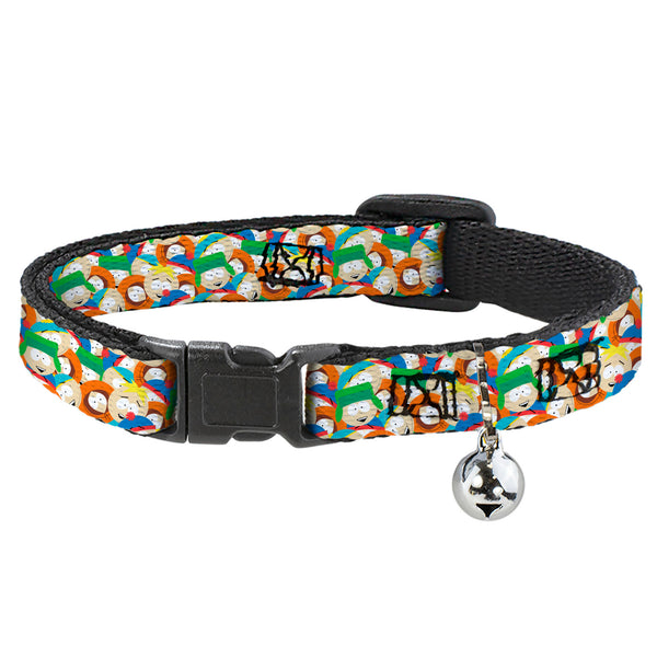 Buckle-Down Breakaway Cat Collar with Bell - South Park Boys Expressions Stacked