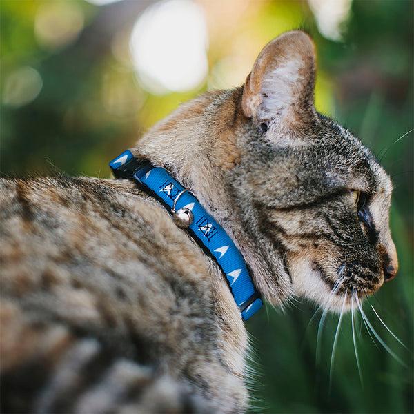 Buckle-Down Breakaway Cat Collar With Bell - Star Trek Starfleet Insignia Blue/White