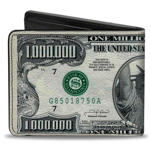 Buckle-Down Bi-Fold Wallet - 1 Million Dollar Bill