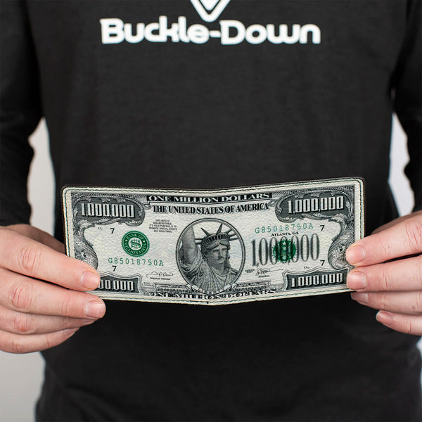 Buckle-Down Bi-Fold Wallet - 1 Million Dollar Bill
