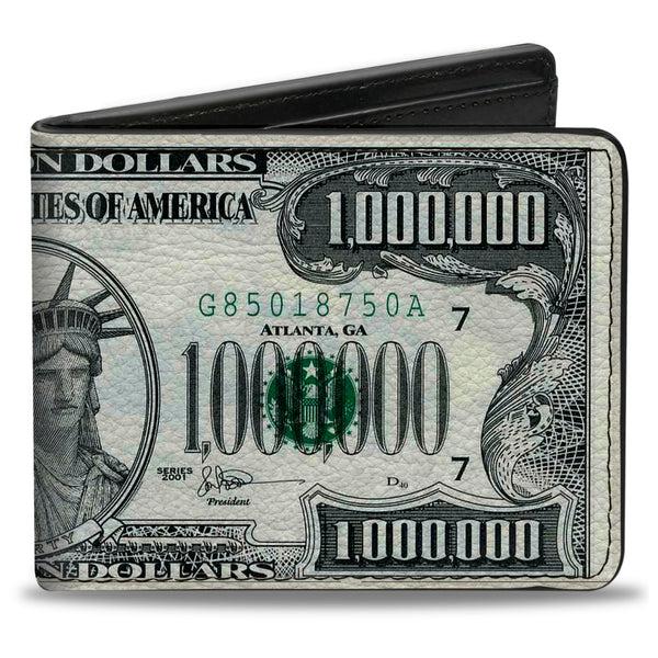 Buckle-Down Bi-Fold Wallet - 1 Million Dollar Bill
