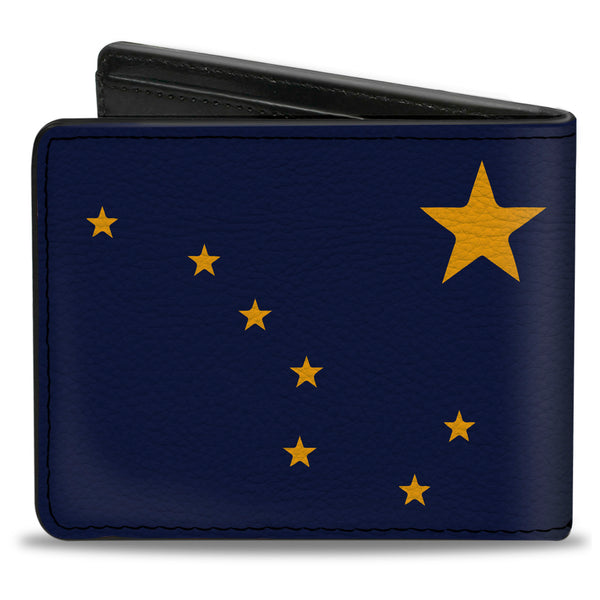 Buckle-Down Bi-Fold Wallet - Alaska Flag Blue Gold