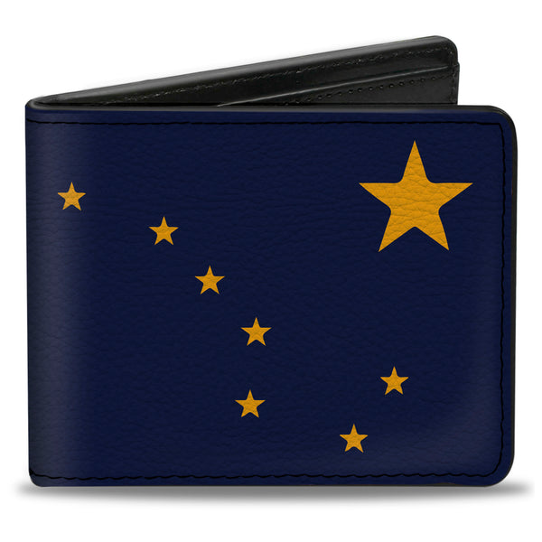 Buckle-Down Bi-Fold Wallet - Alaska Flag Blue Gold