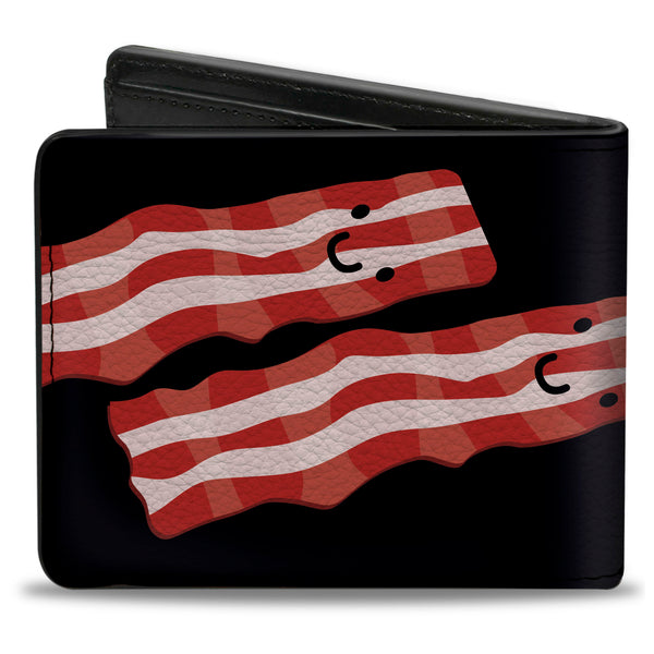 Buckle-Down Bi-Fold Wallet - Bacon & Eggs Black