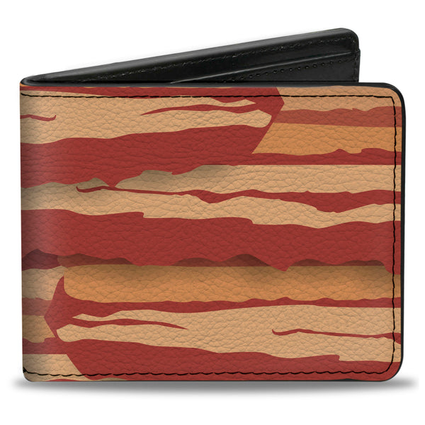 Buckle-Down Bi-Fold Wallet - Bacon Stacked
