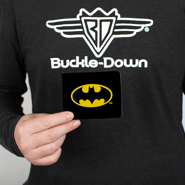 Buckle-Down Bi-Fold Wallet - Batman Black Yellow