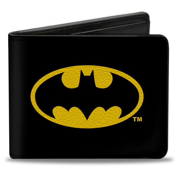 Buckle-Down Bi-Fold Wallet - Batman Black Yellow