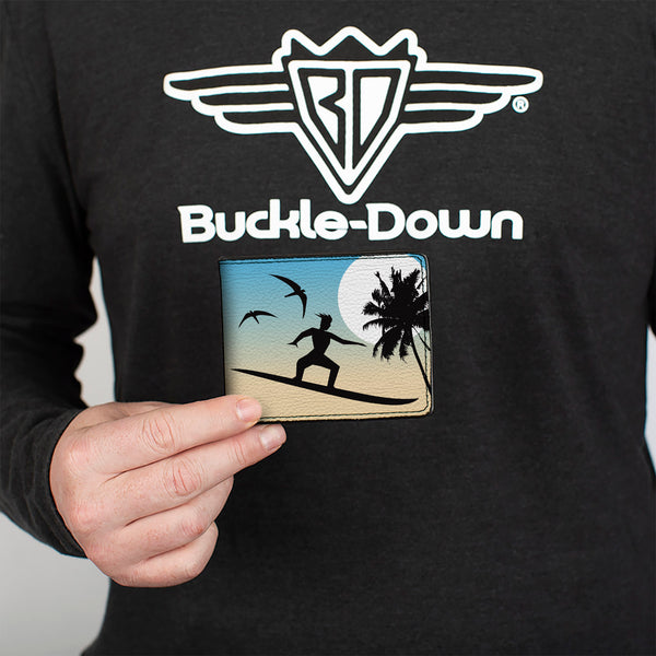Buckle-Down Bi-Fold Wallet - Beach Surfer