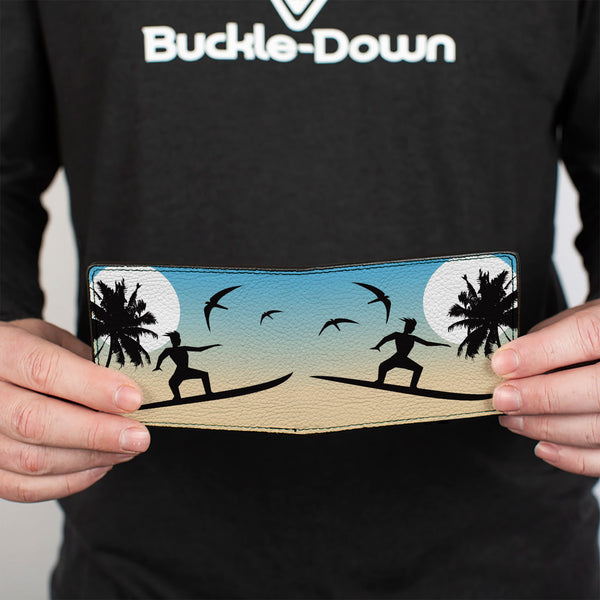 Buckle-Down Bi-Fold Wallet - Beach Surfer
