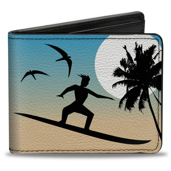 Buckle-Down Bi-Fold Wallet - Beach Surfer