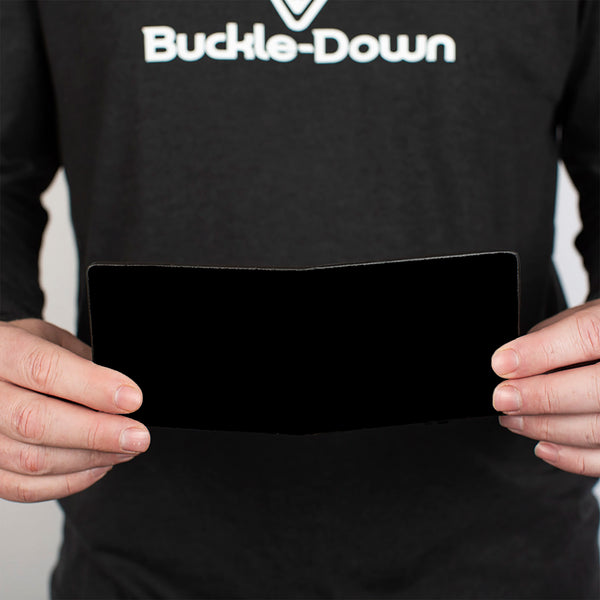 Buckle-Down Bi-Fold Wallet - Black
