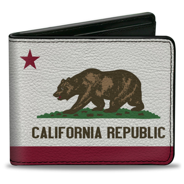 Buckle-Down Bi-Fold Wallet - California Flag