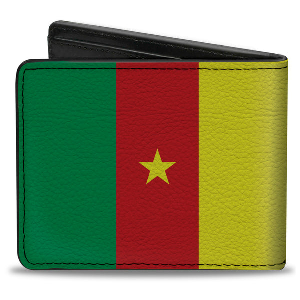 Buckle-Down Bi-Fold Wallet - Cameroon Flags