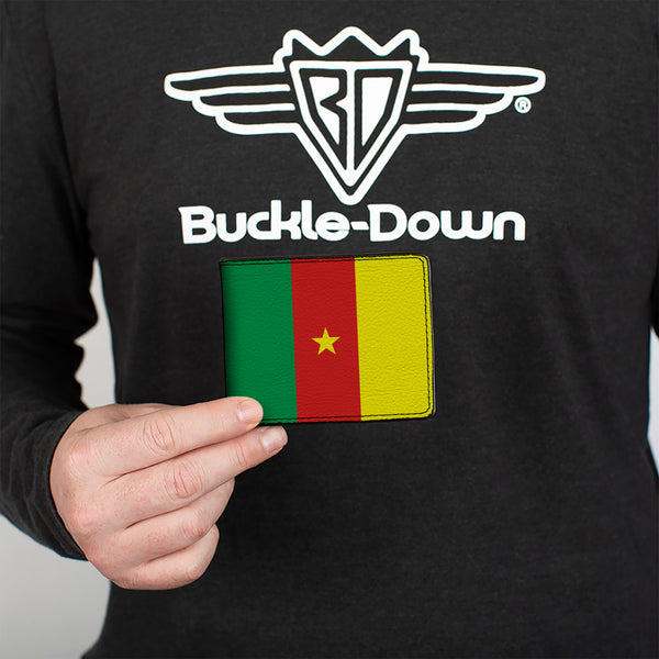 Buckle-Down Bi-Fold Wallet - Cameroon Flags