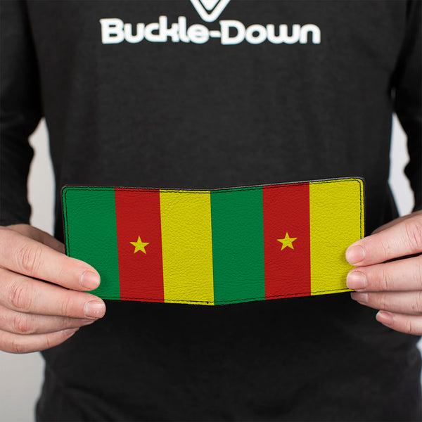 Buckle-Down Bi-Fold Wallet - Cameroon Flags