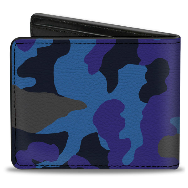 Buckle-Down Bi-Fold Wallet - Camo Blue