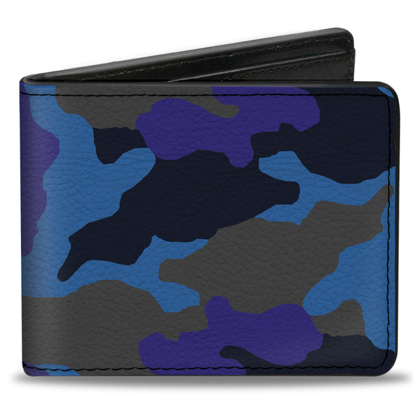 Buckle-Down Bi-Fold Wallet - Camo Blue