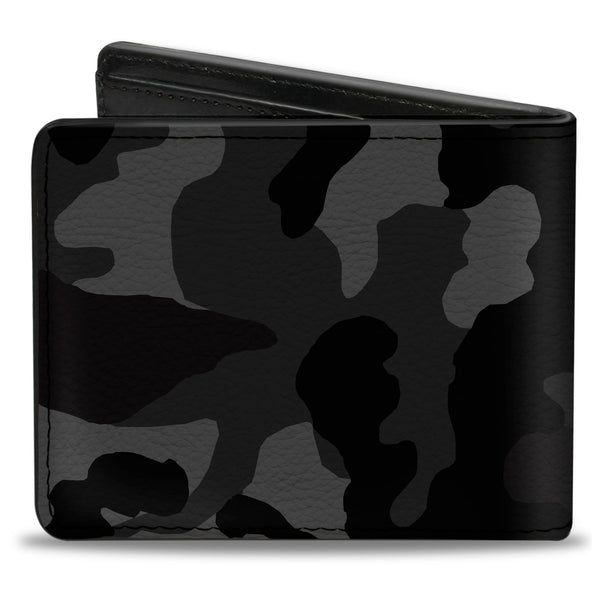 Buckle-Down Bi-Fold Wallet - Camo Charcoal
