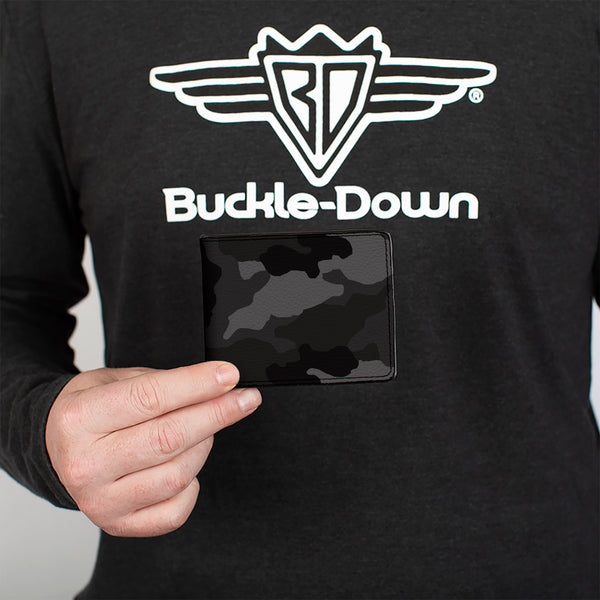 Buckle-Down Bi-Fold Wallet - Camo Charcoal