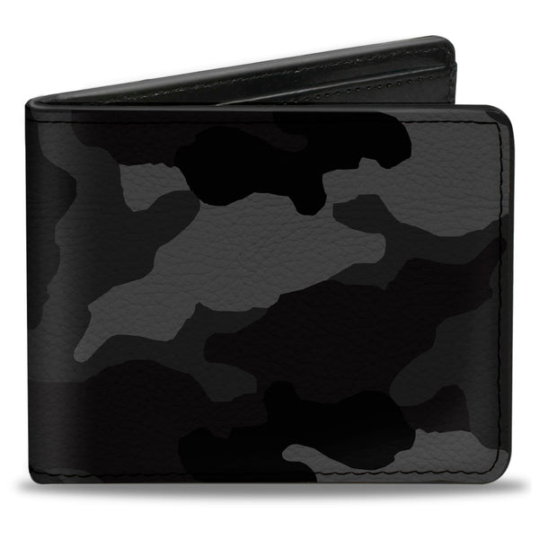 Buckle-Down Bi-Fold Wallet - Camo Charcoal