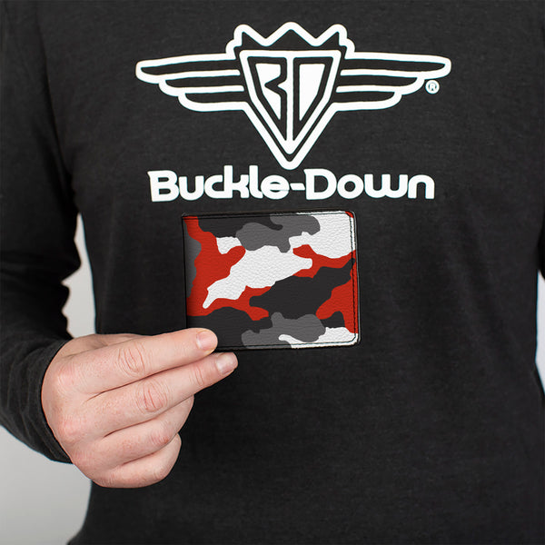 Buckle-Down Bi-Fold Wallet - Camo Orange