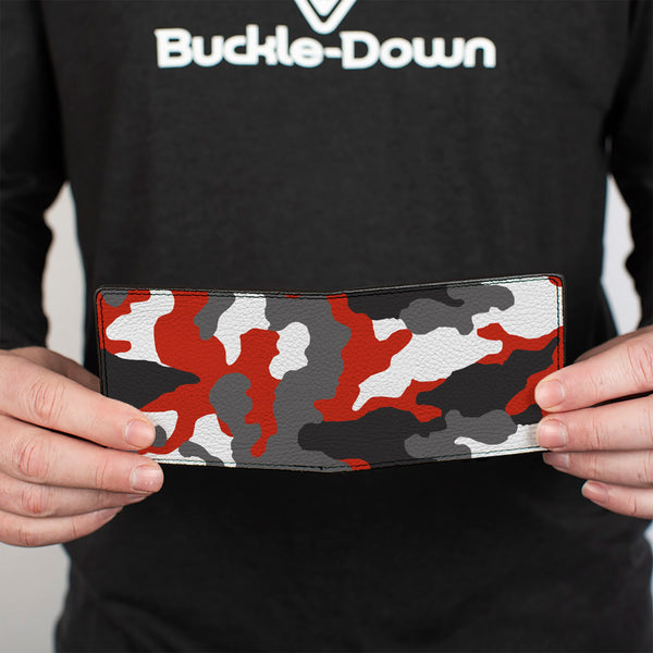 Buckle-Down Bi-Fold Wallet - Camo Orange