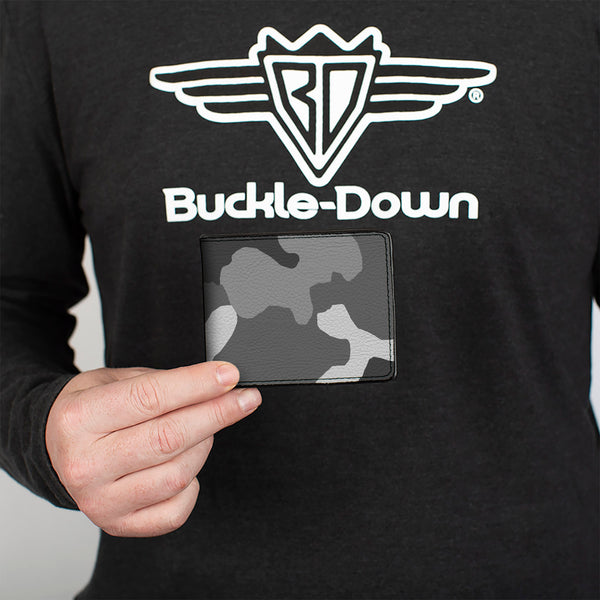 Buckle-Down Bi-Fold Wallet - Camo White