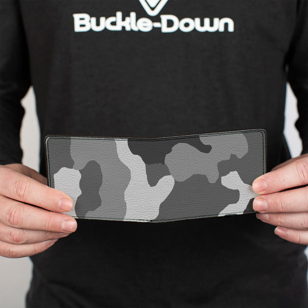 Buckle-Down Bi-Fold Wallet - Camo White